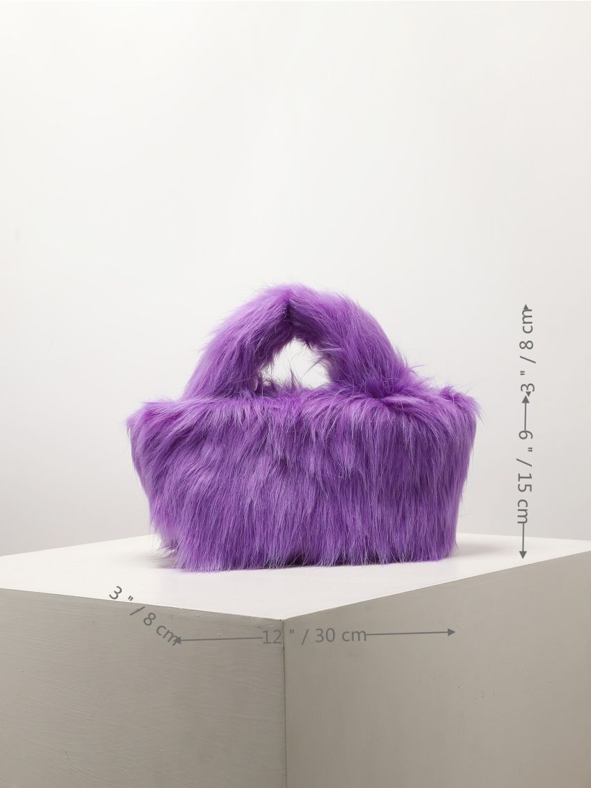 Minimalist Fluffy Satchel Bag