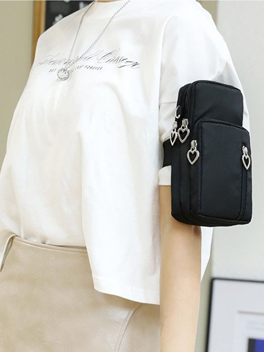 Heart Zipper Phone Wallet