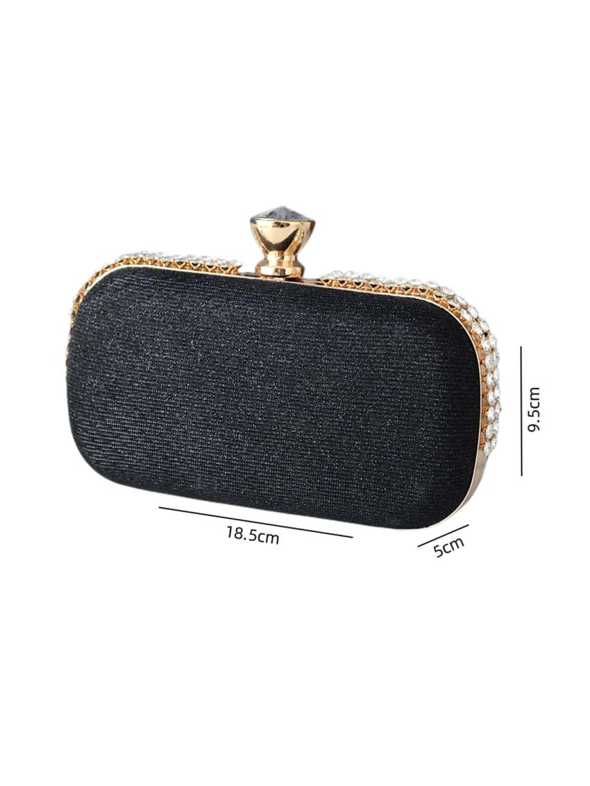 Mini Glitter Rhinestone Decor Box Bag