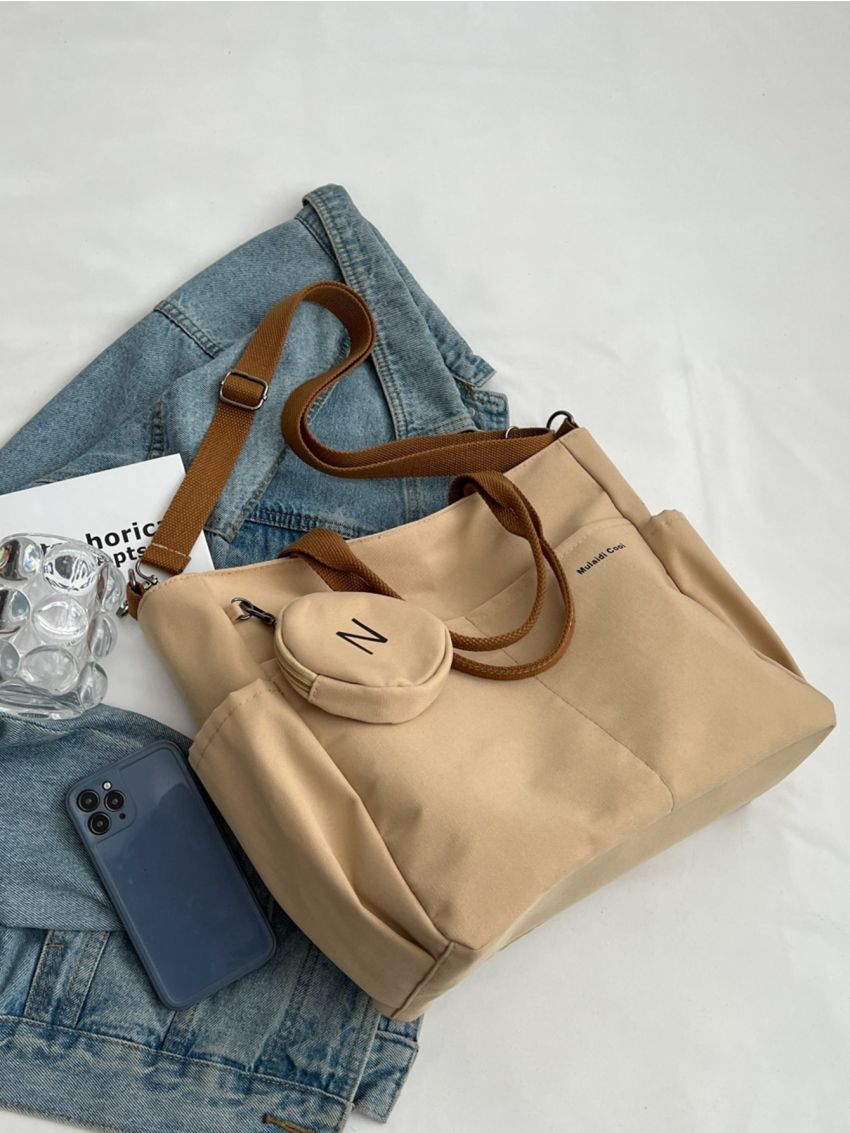 Minimalist Shopper Bag With Coin Purse