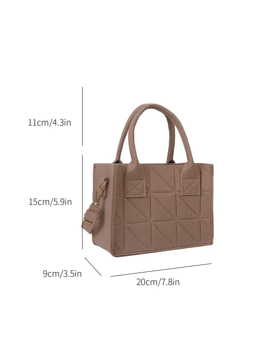 Mini Stitch Detail Square Bag