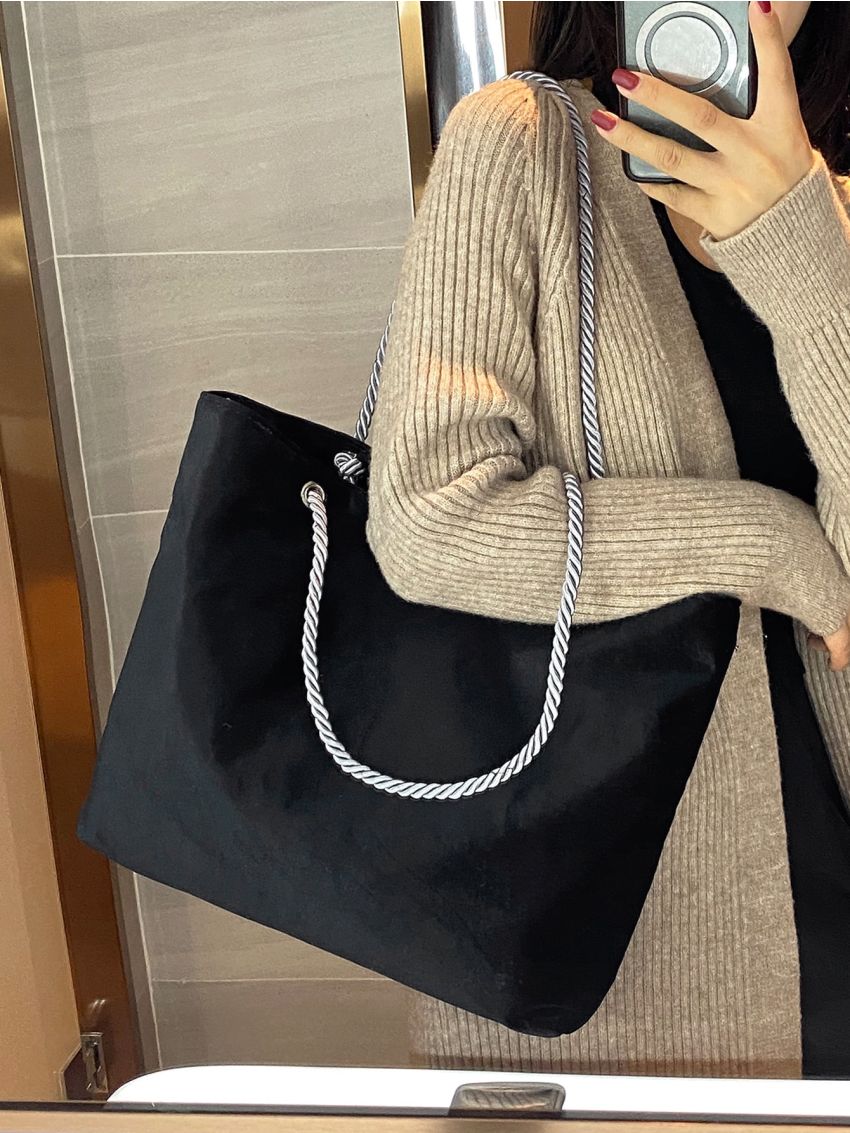 Eyelet Detail Shopper Bag