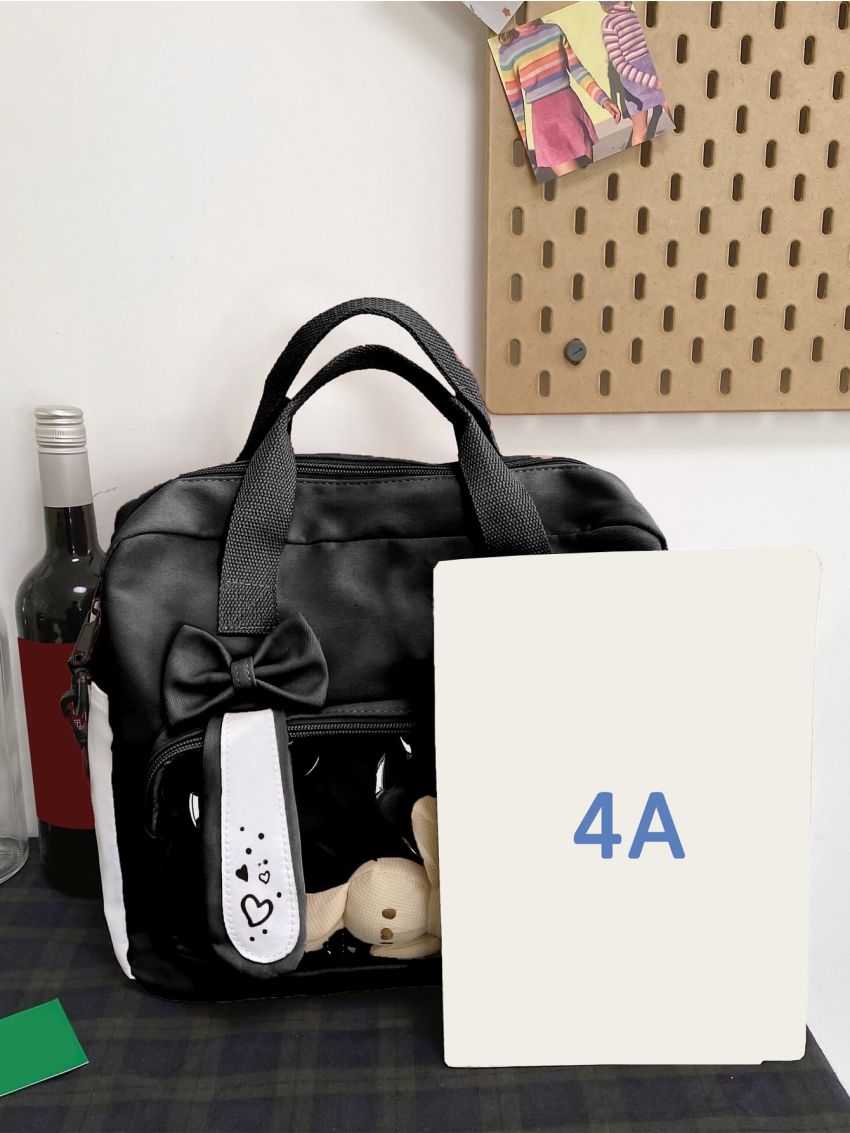 Bow & Ear Decor Functional Backpack