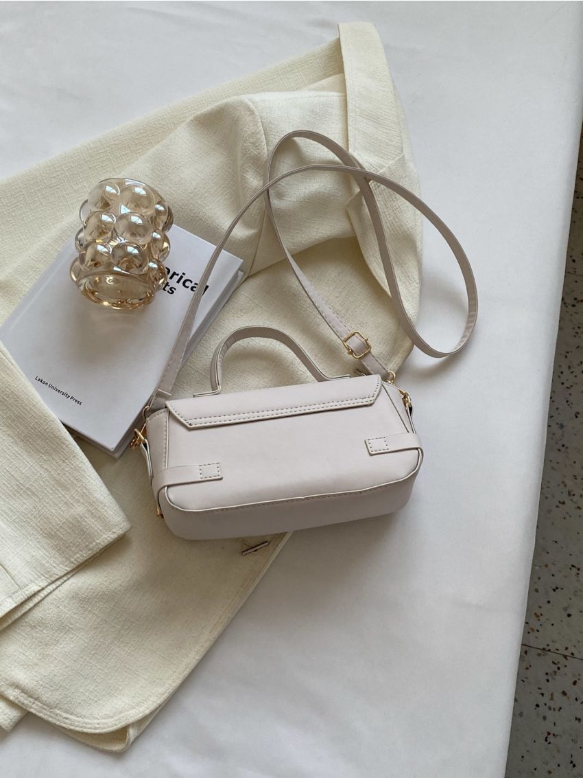 Buckle Decor Flap Square Bag