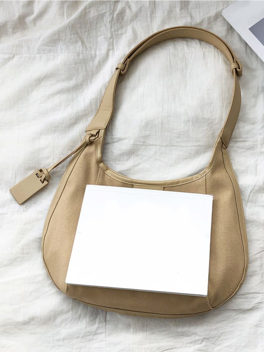 Minimalist Canvas Hobo Bag