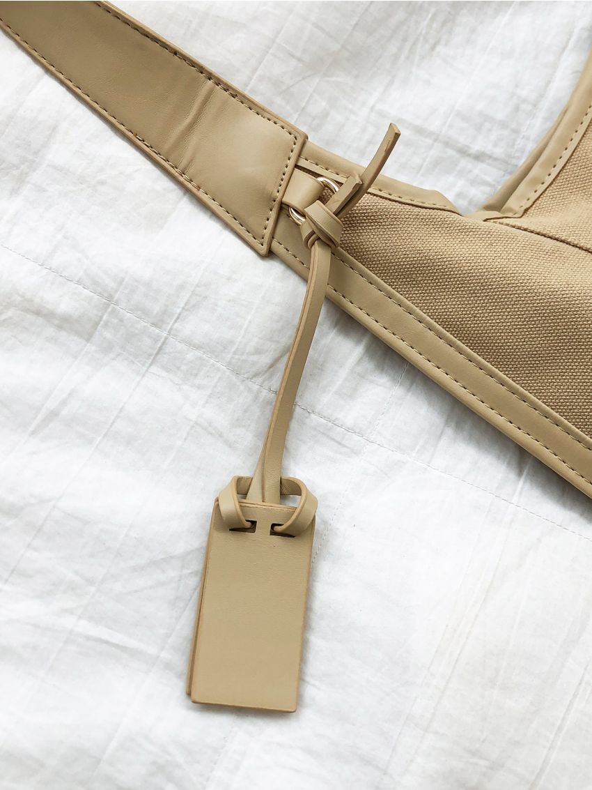 Minimalist Canvas Hobo Bag