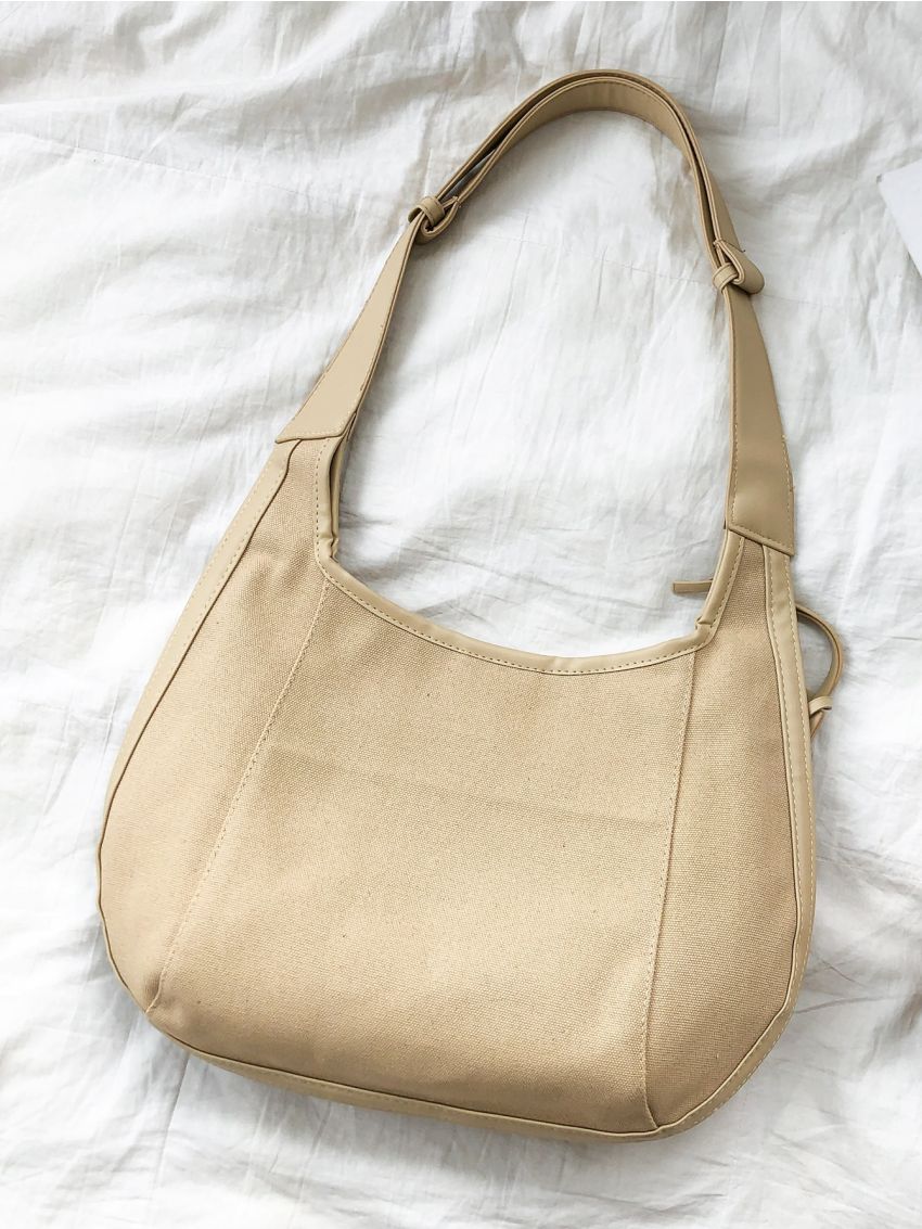 Minimalist Canvas Hobo Bag