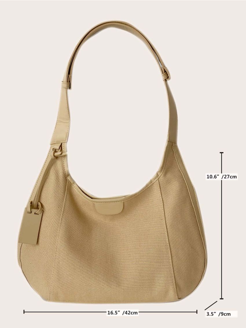 Minimalist Canvas Hobo Bag