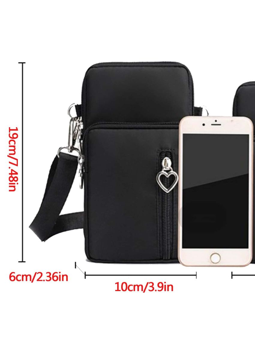 Heart Zipper Phone Wallet