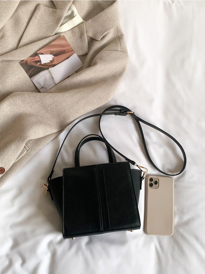 Minimalist Double Handle Square Bag