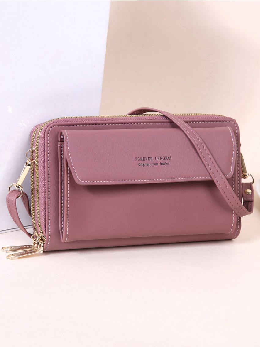 Letter Graphic Phone Wallet