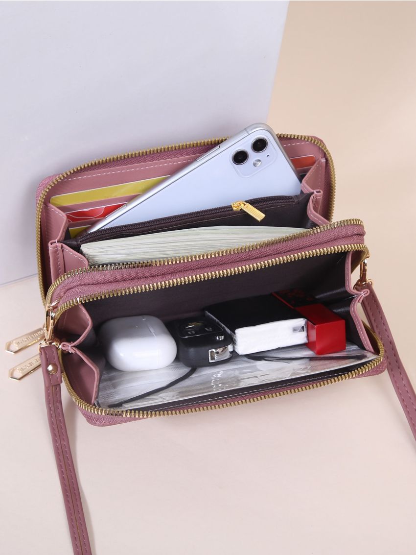 Letter Graphic Phone Wallet