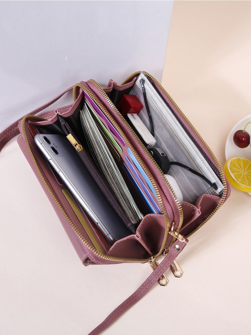 Letter Graphic Phone Wallet