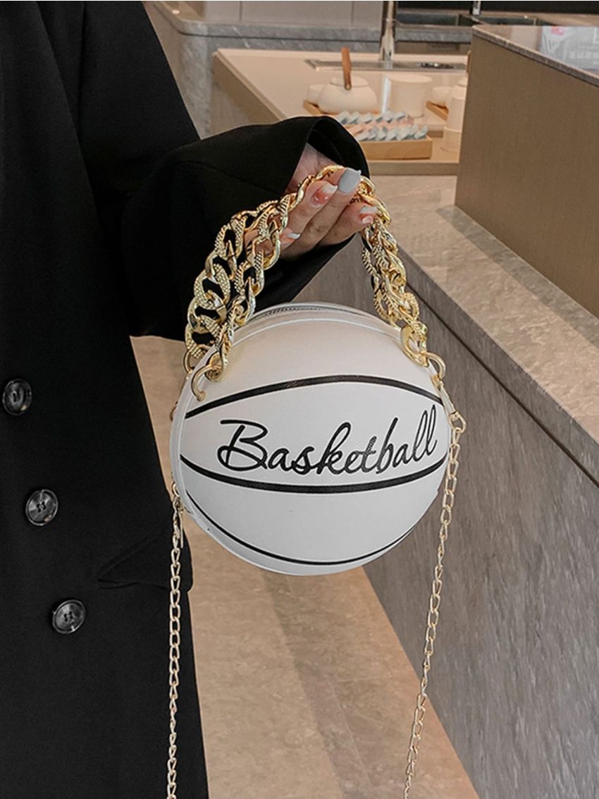 Mini Basketball Design Circle Bag