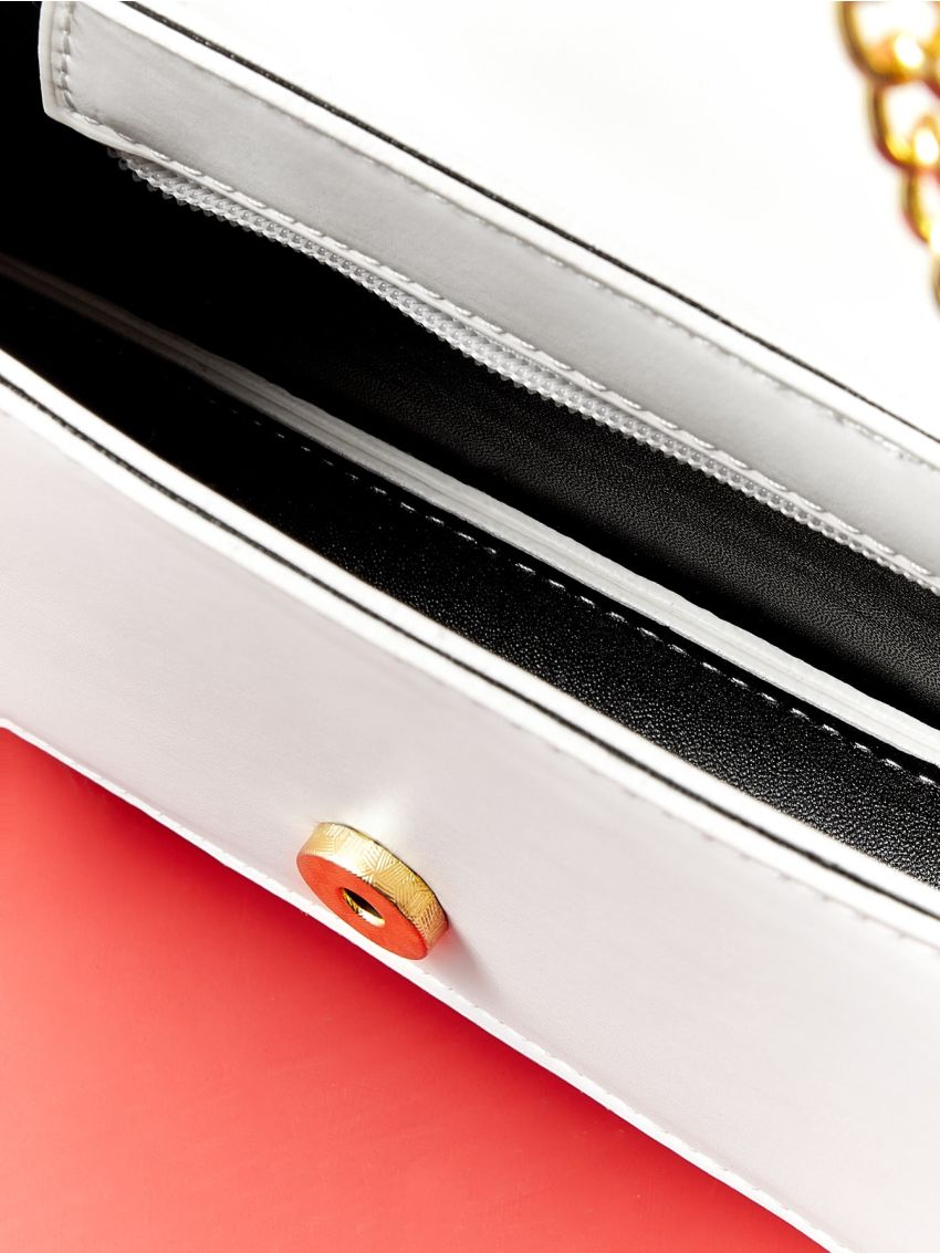 Neon Lime Chain Decor Flap Novelty Bag