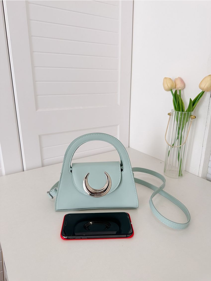 Minimalist Metal Decor Square Bag