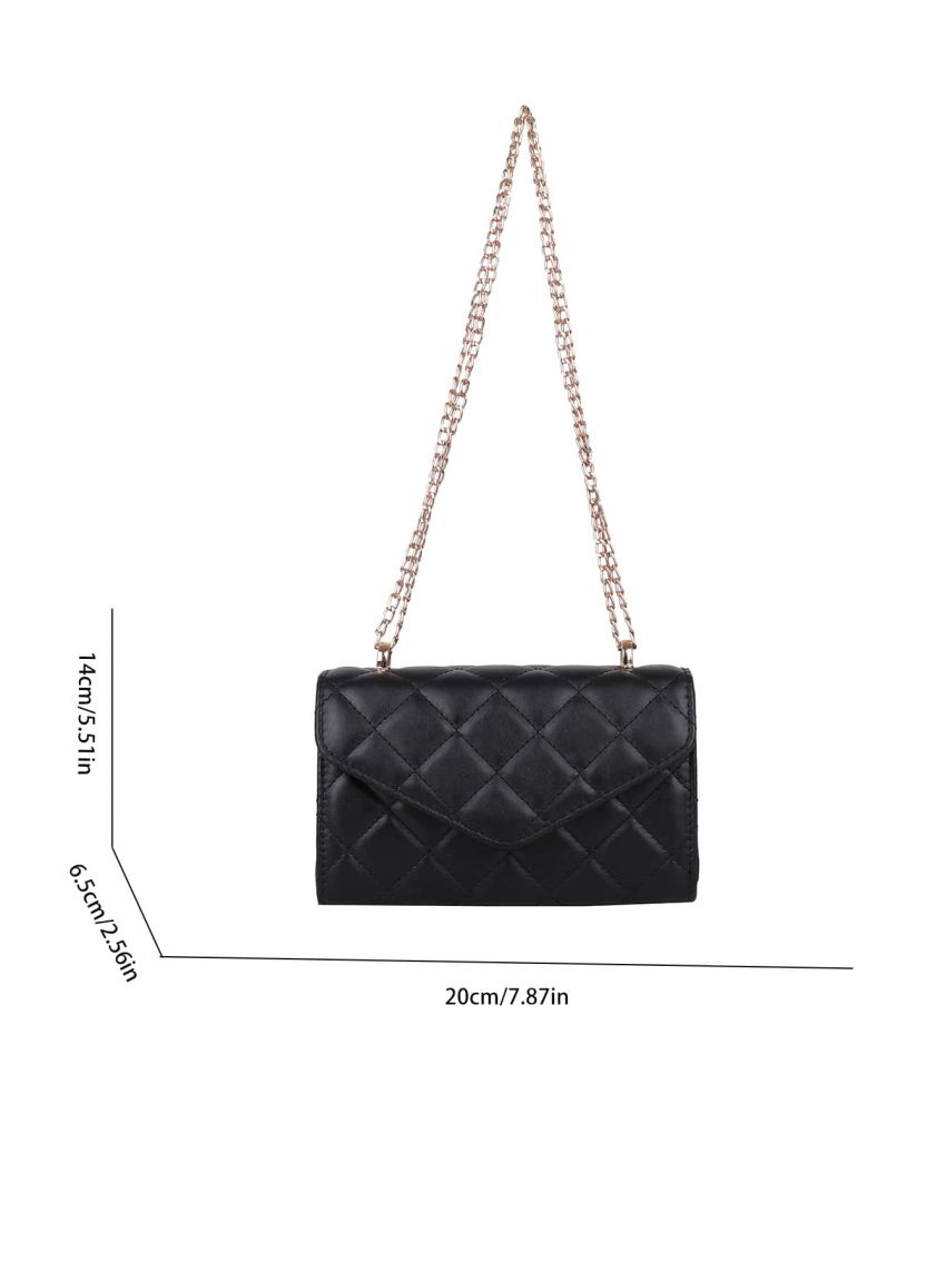Mini Quilted Flap Chain Square Bag