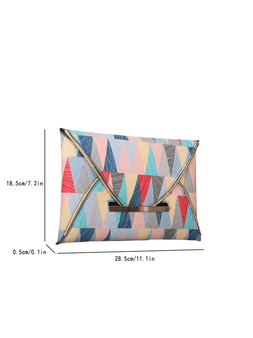 Geometric Print Square Bag