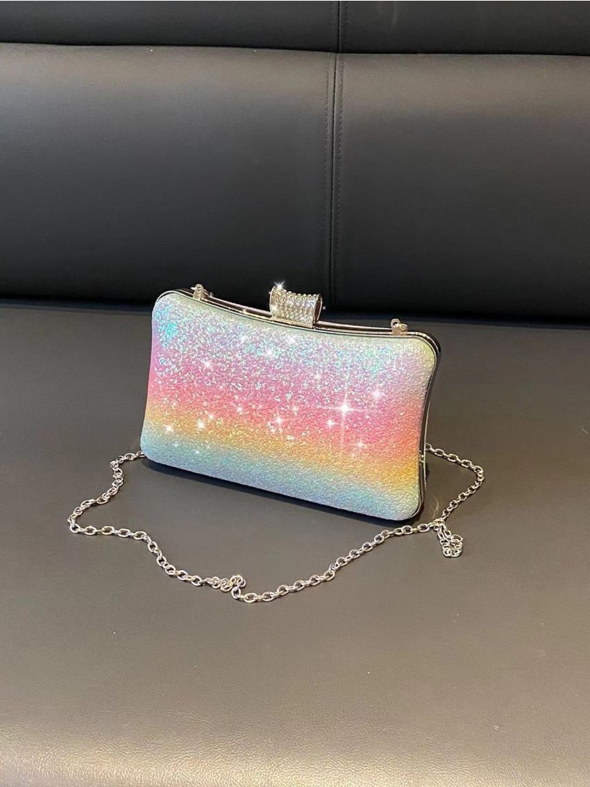 Mini Glitter & Rhinestone Decor Box Bag