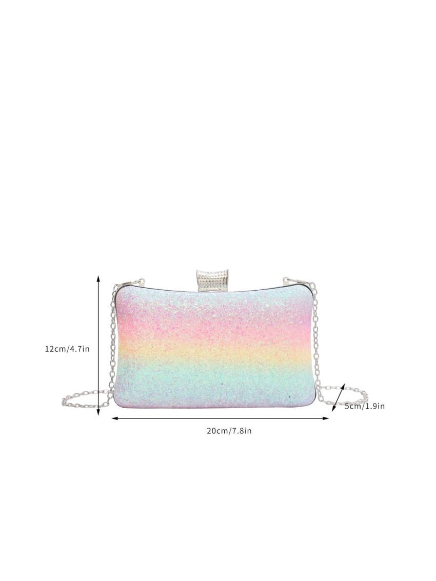 Mini Glitter & Rhinestone Decor Box Bag