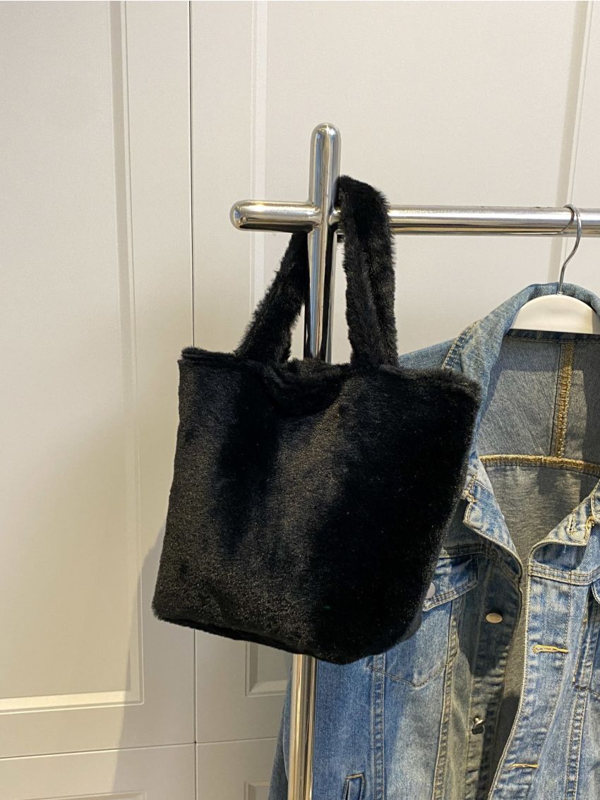 Mini Minimalist Fluffy Satchel Bag