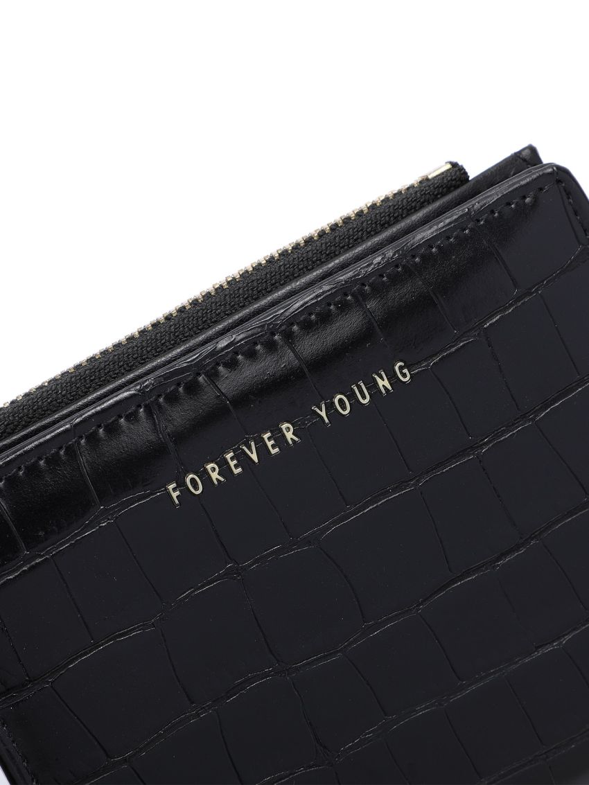 Crocodile Embossed Small Wallet