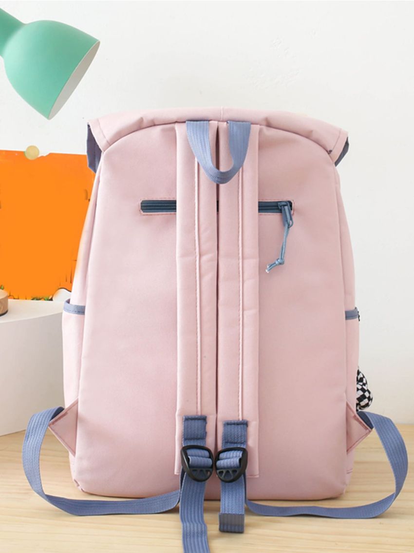 5pcs Cartoon Bear Decor Functional Backpack Set