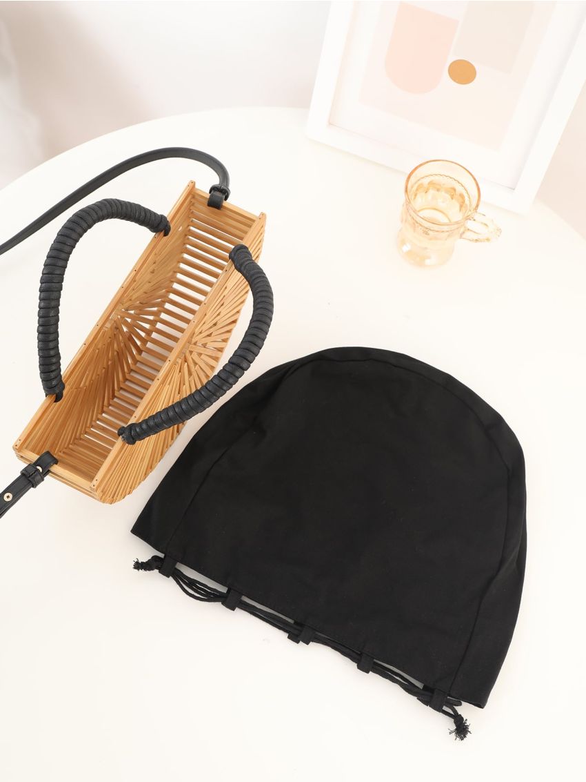 Hollow Out Design Saddle Bag With Inner Pouch