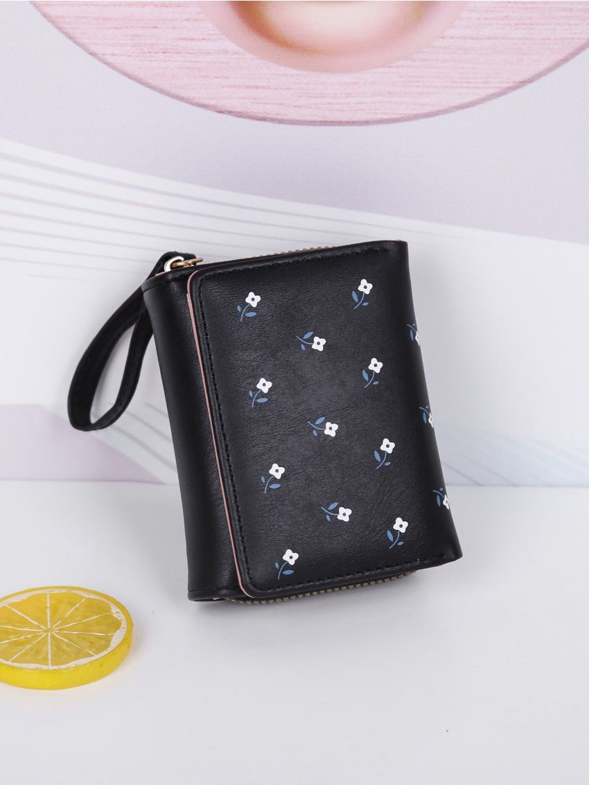 Flower Print Small Wallet