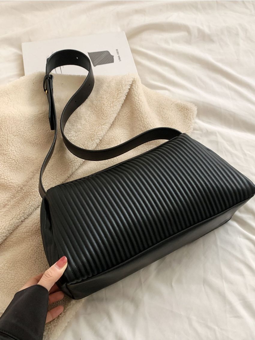 Minimalist Textured Hobo Bag