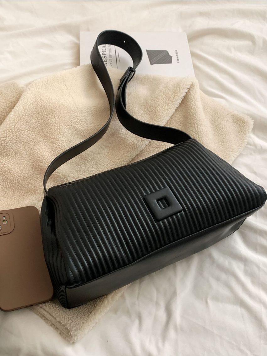 Minimalist Textured Hobo Bag