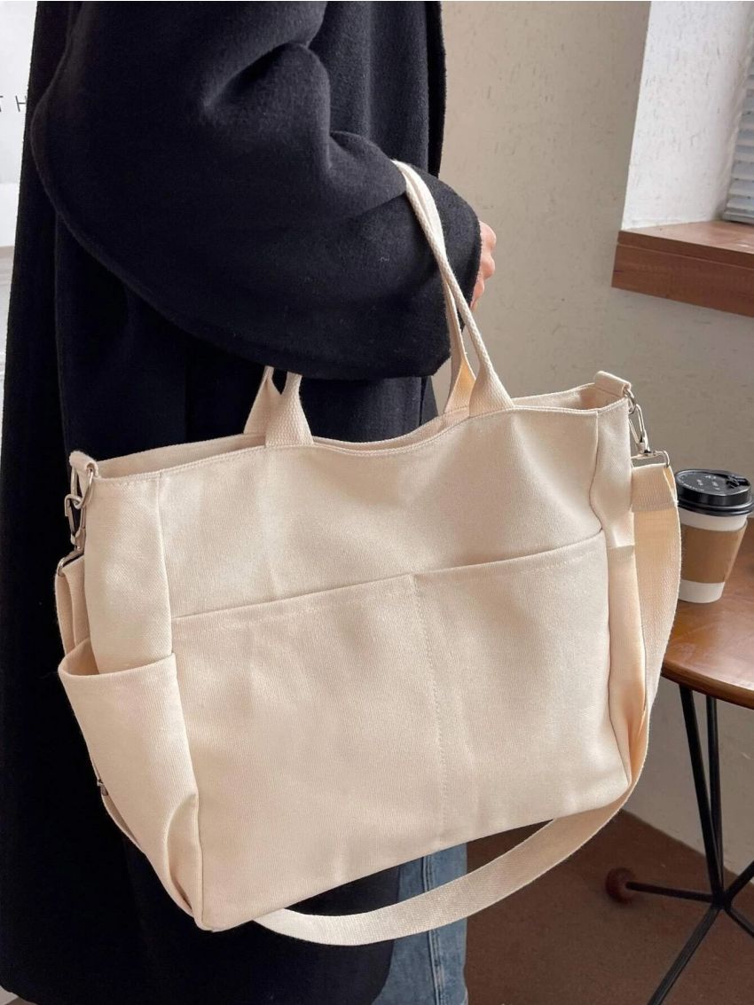 Minimalist Double Handle Shopper Bag