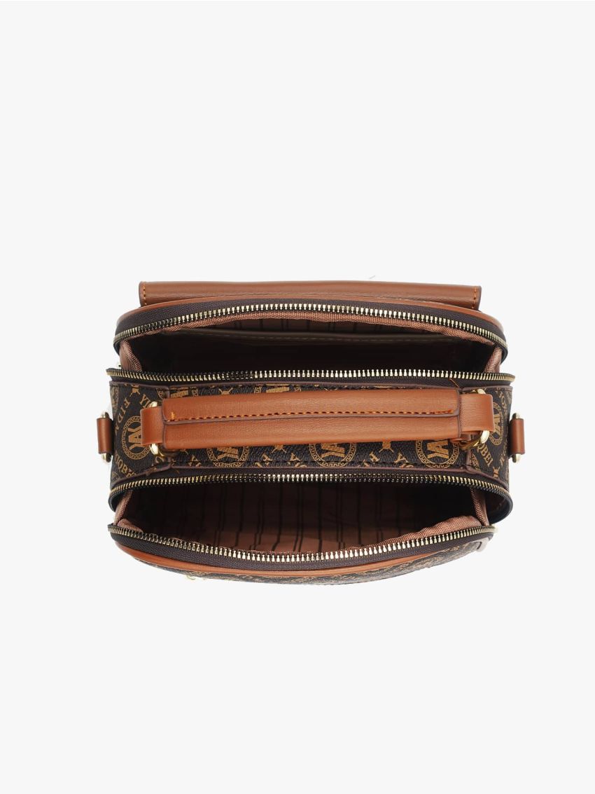 Letter Graphic Dome Bag