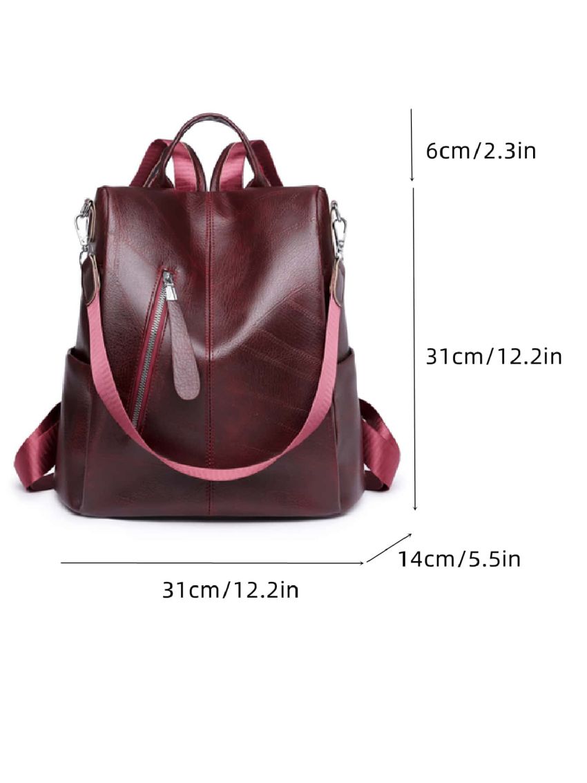 Women's Vintage Backpack, Multifunctional Large Capacity Backpack For Commuting & Traveling
