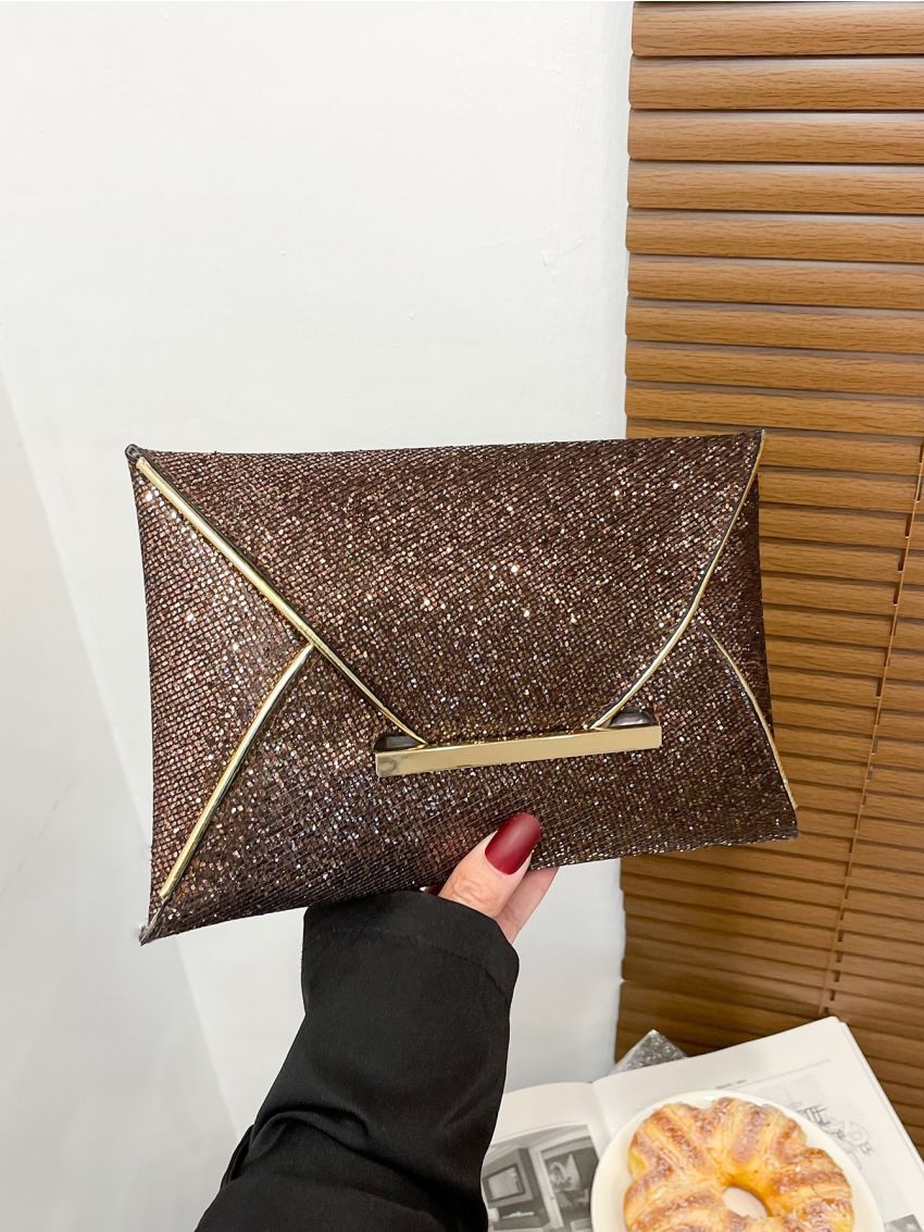 Glitter & Sequin Decor Square Bag
