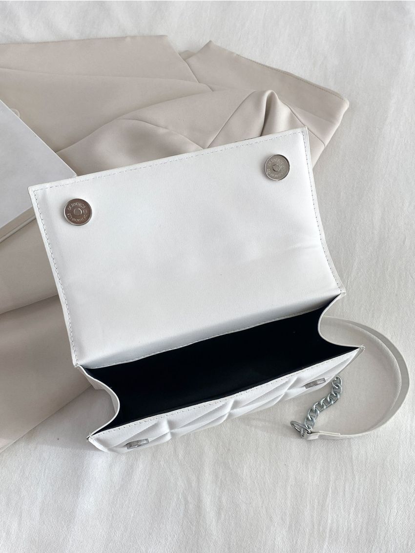 Quilted Flap Square Bag