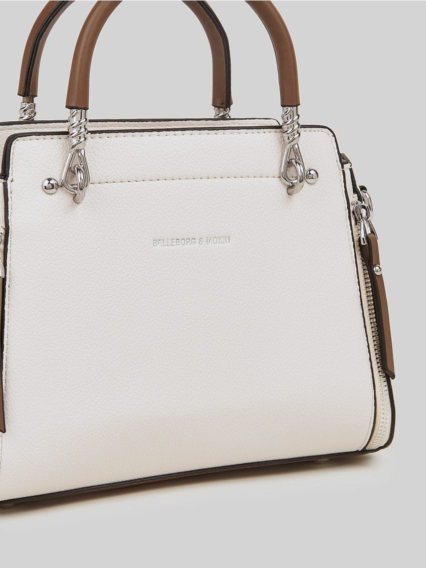 Letter Graphic Contrast Binding Square Bag