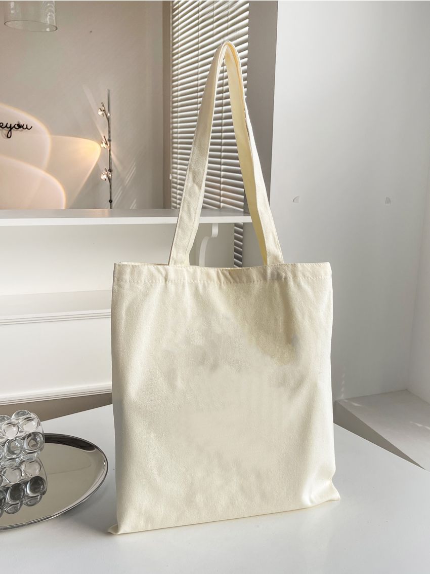 Letter Graphic Shopper Bag