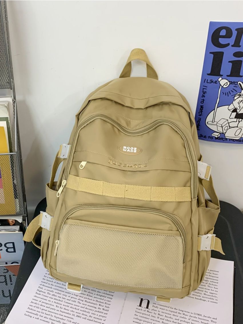Letter Patch Functional Backpack