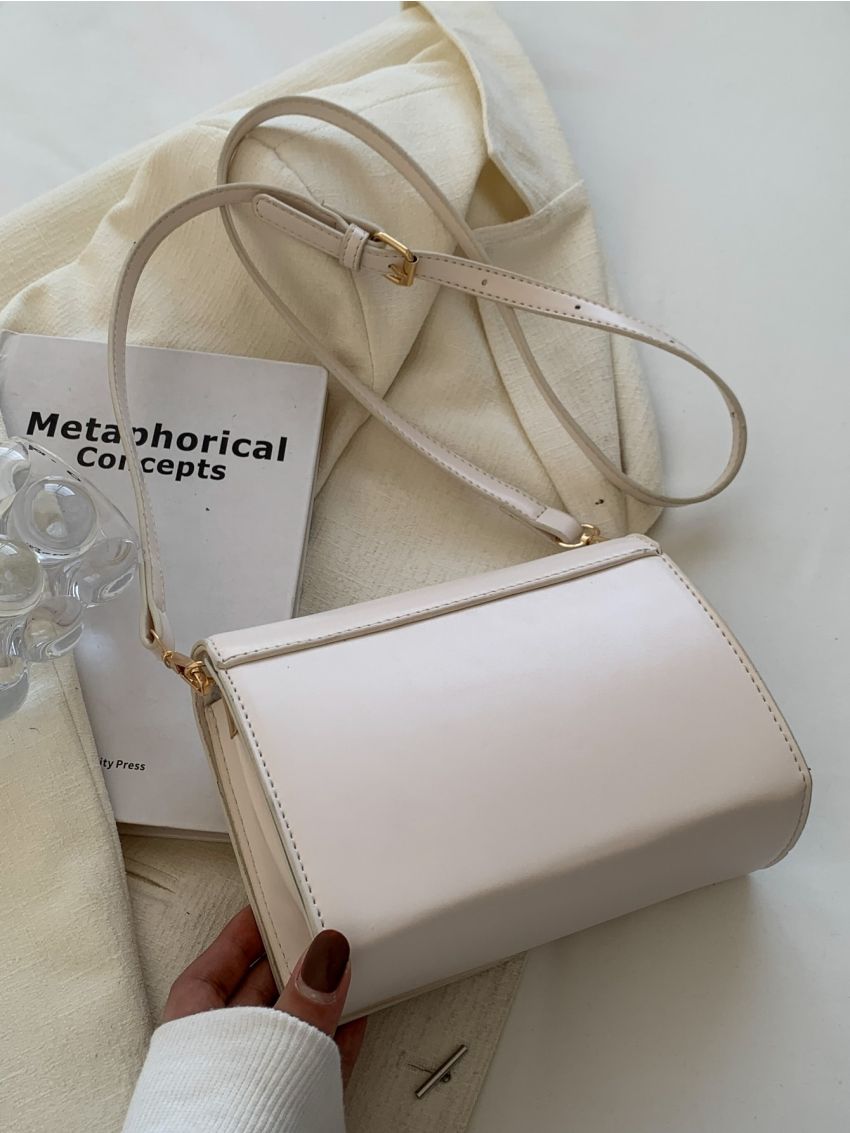 Mini Metal Decor Flap Square Bag