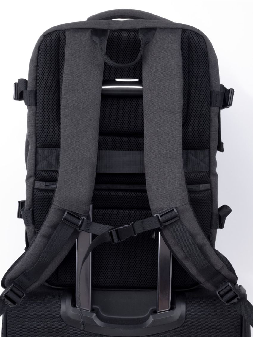 Men Letter Decor Laptop Backpack