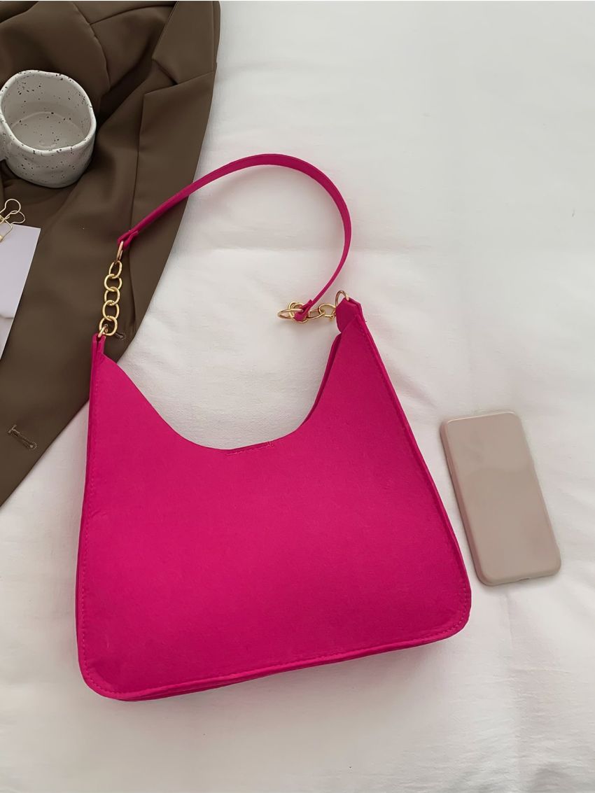 Minimalist Felt Hobo Bag