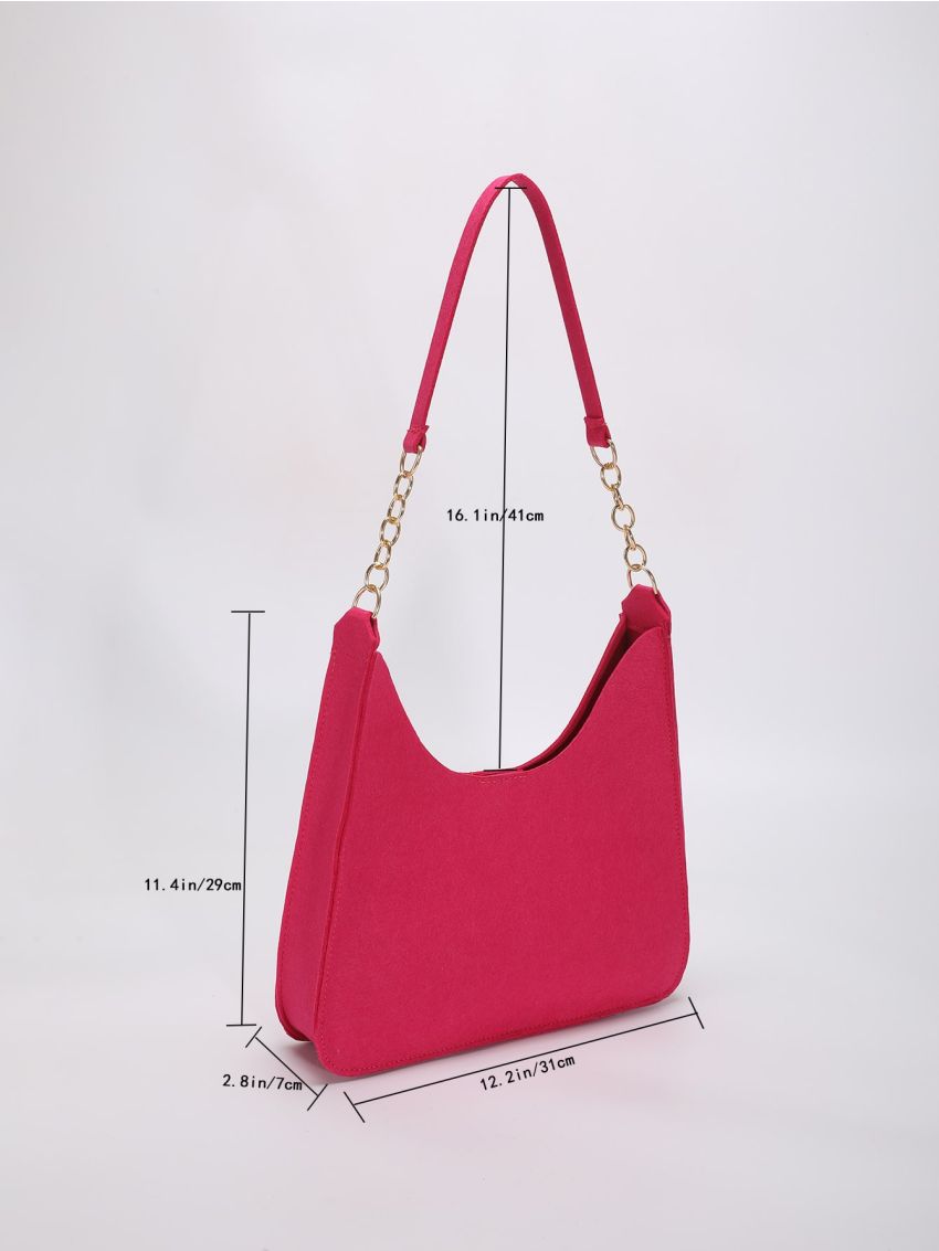 Minimalist Felt Hobo Bag