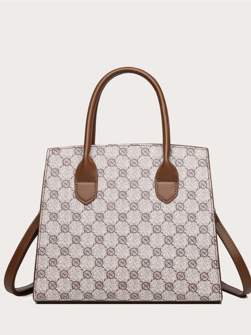 Geometric Pattern Square Bag