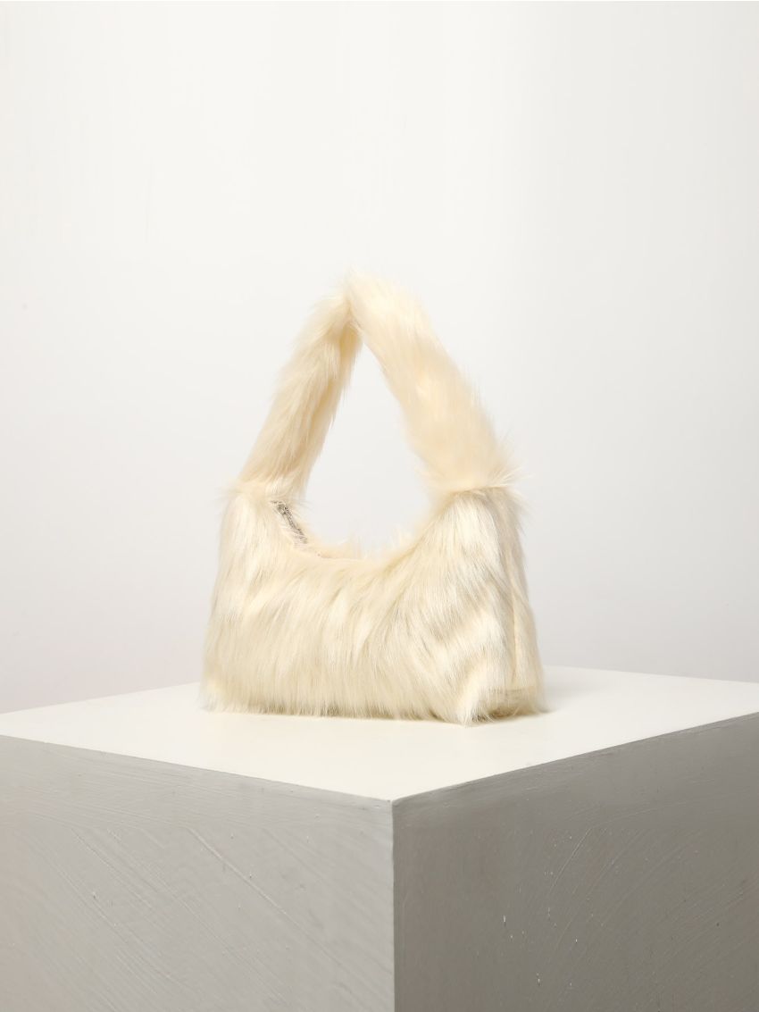 Minimalist Fluffy Hobo Bag