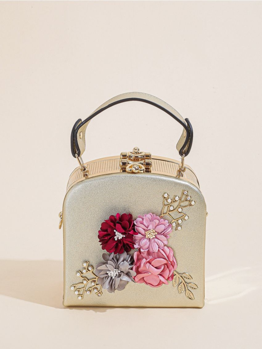 Mini Floral Decor Box Bag