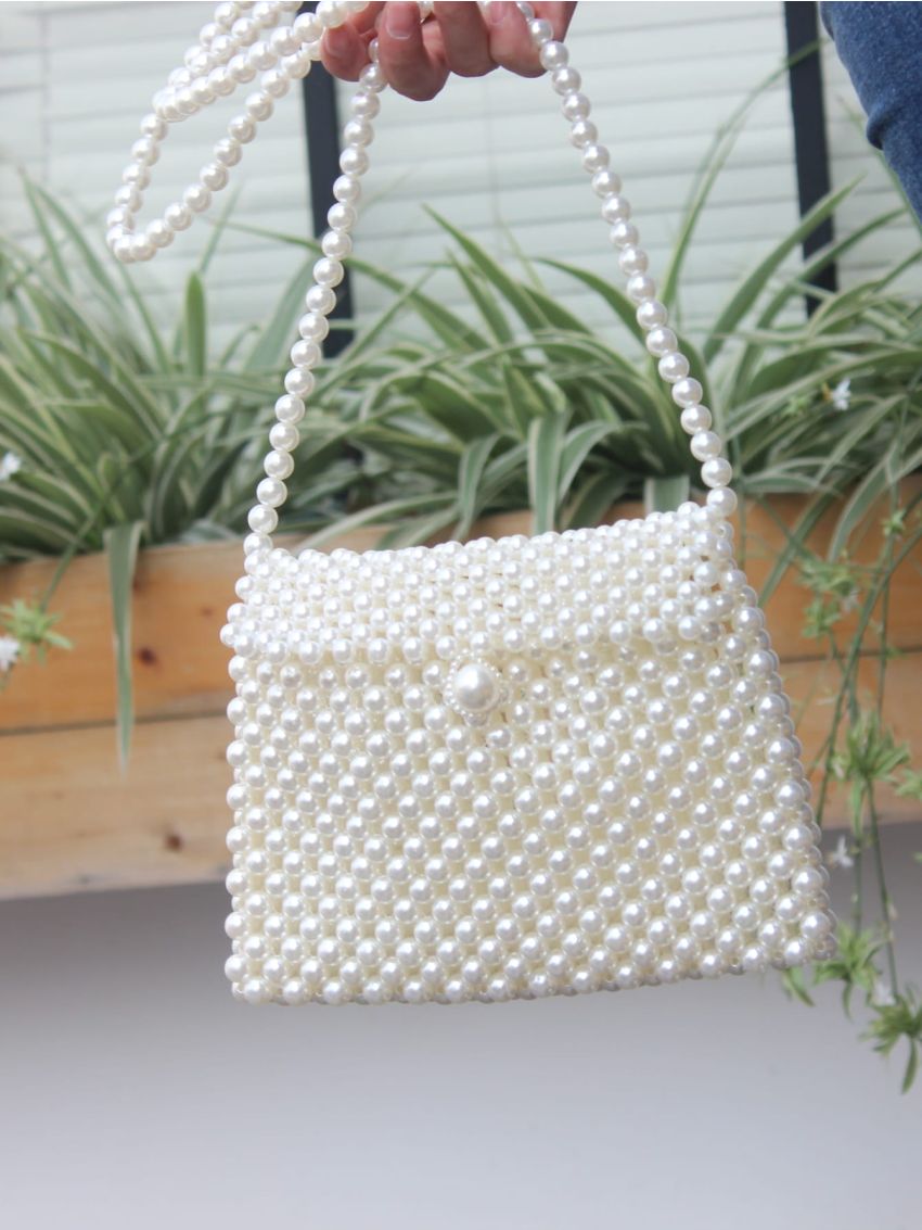 Mini Beaded Square Bag