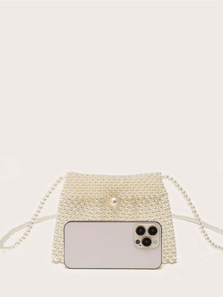 Mini Beaded Square Bag