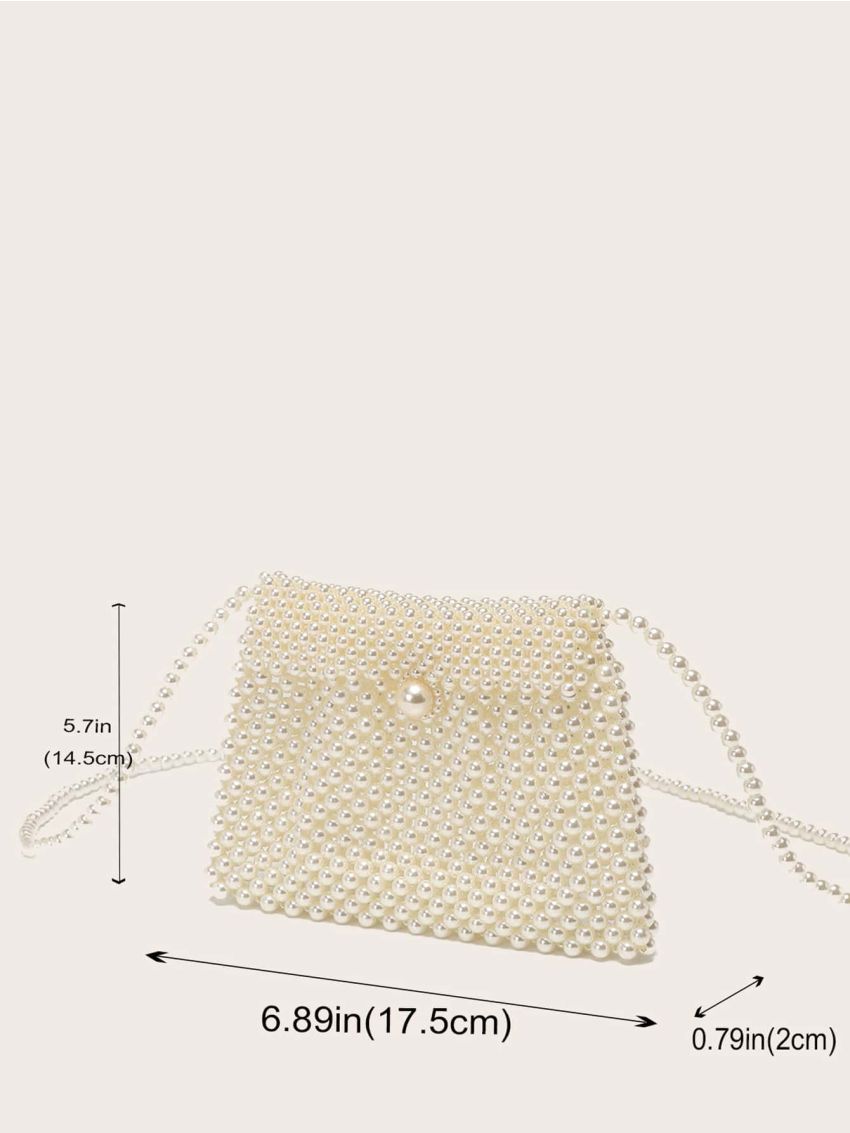 Mini Beaded Square Bag