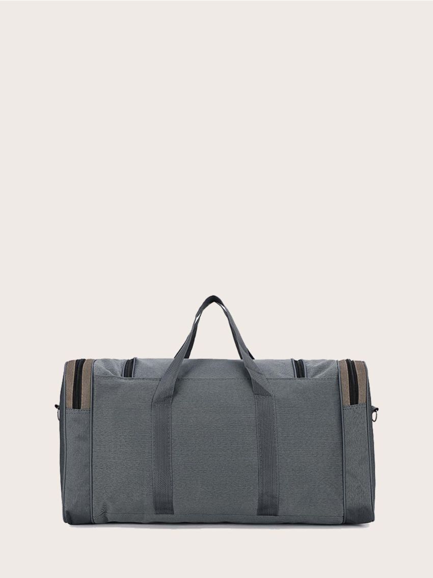 Letter Patch Decor Travel Bag